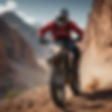 Pushing Limits: The Thrill of Active Riding An athlete performing a challenging maneuver in an extreme sport