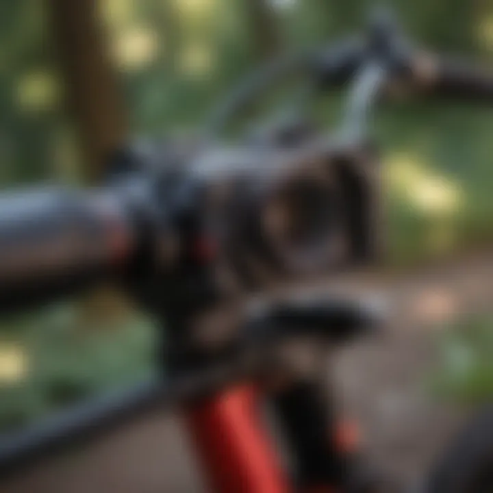 Close-up of specialized gear used in extreme sports for active riding