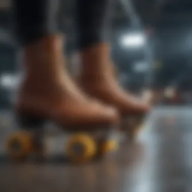 Maintenance tips for roller skates displayed visually