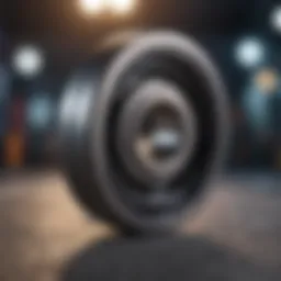 Close-up view of high-quality skating bearings.