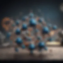 Molecular structure of caffeine showcasing its unique atomic arrangement