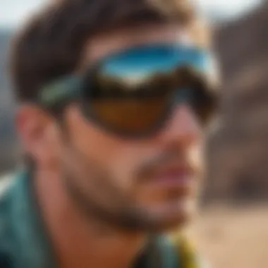 Stylish athlete wearing Pit Viper sunglasses during an extreme sport activity