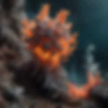 Visual representation of hydrothermal vents