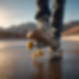 Artistic skateboard design showcasing unique graphics