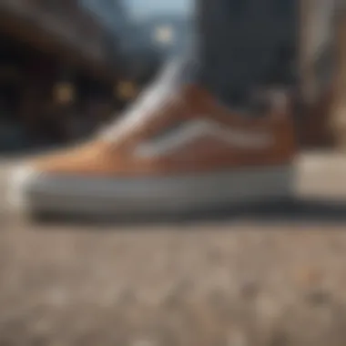 Detailed View of the Innovative Design of Vans BMX Cult Shoes Close-up of Vans BMX Cult shoe design