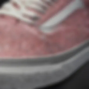 Glitter Detailing on the Vans Old Skool Close-up of the glitter detailing on Vans Old Skool sneaker