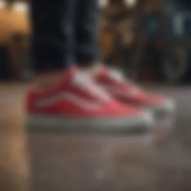 The Iconic Design of Vans Old Skool Sneakers Vans Old Skool sneakers showcasing their iconic design and colorways