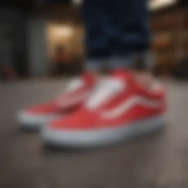 Versatile Styling Options with Vans Old Skool Sneakers A stylish look featuring Vans Old Skool in various outfits, showcasing versatility