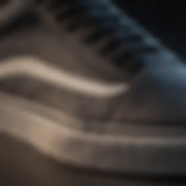 A close-up of Vans shoes highlighting the quality materials used