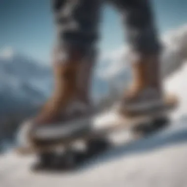 A snowboarder wearing Vans boots showcasing performance on the slopes