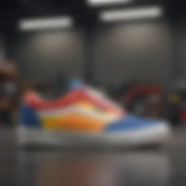 Side view of Vans UltraRange Multicolor highlighting its design