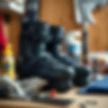 Materials Behind VNLA Pro Skates Assorted materials used in VNLA Pro Skates displayed artistically