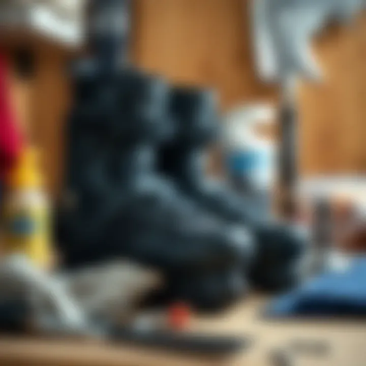 Materials Behind VNLA Pro Skates Assorted materials used in VNLA Pro Skates displayed artistically