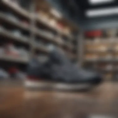 Stylish Footwear from Reebok Stylish Reebok footwear displayed on a retail shelf.